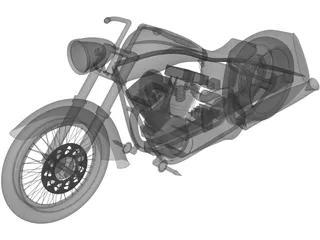 Custom Chopper 3D Model