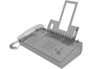 Sharp UX-BS60H Phone Fax Machine 3D Model