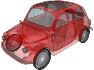 Fiat 500 3D Model