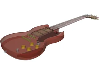 Gibson SG Custom Guitar 3D Model