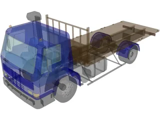 Volvo FL7 Flatbed 3D Model