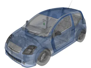 Citroen C2 3D Model