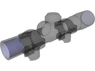 Barska AC10842 Rifle Scope 3D Model