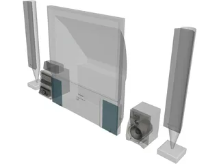Toshiba Television 3D Model
