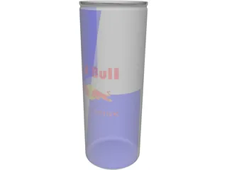 Red Bull Can 3D Model