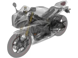 Yamaha YZF-R6 (2009) 3D Model