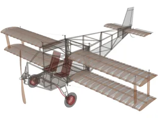 Biplane (1930) 3D Model