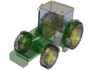 John Deere 7920 Tractor 3D Model