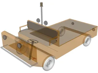 Cushman Utility Cart 3D Model