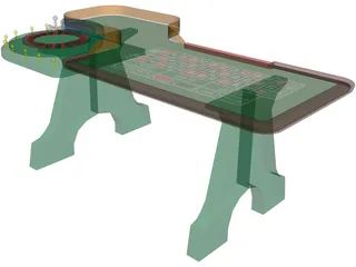 Roulette Table 3D Model