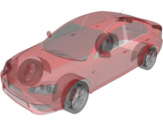 Mitsubishi Lancer (2008) 3D Model