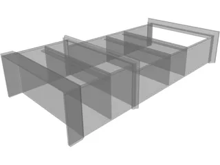 Bookcase 3D Model