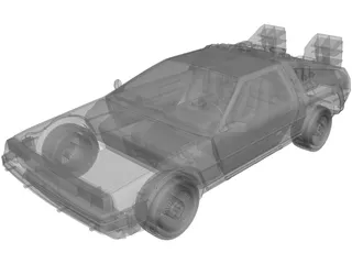 DMC DeLorean (1980) 3D Model