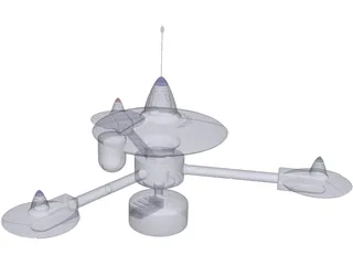 Star Trek Space Station K-7 TOS 3D Model