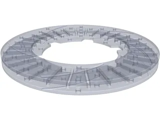 Disc Brake Rotor 3D Model