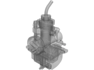 Carburetor Yamaha DT LC 3D Model
