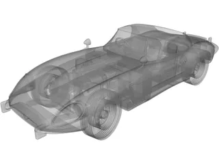 Jaguar E-Type (1960) 3D Model