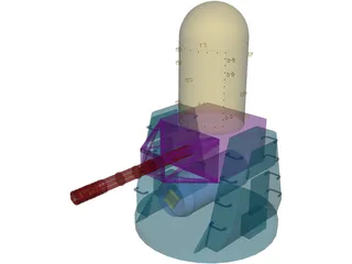 Phalanx Closed In Weapon System 3D Model