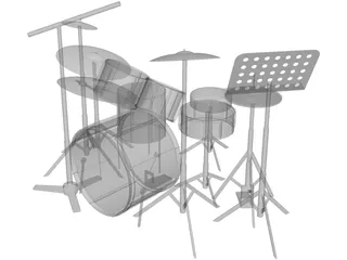 Drum Kit 3D Model