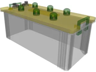 Acid Battery 3D Model