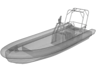 Offshore Rescue RIB 3D Model