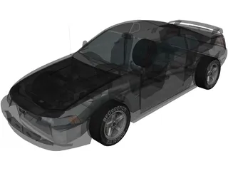 Ford Mustang GT (2000) 3D Model