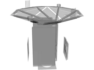 Satellite Deployed 3D Model