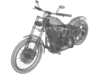 Harley-Davidson Dyna Glide 3D Model