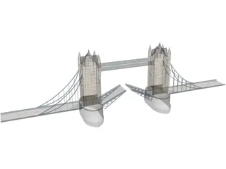 Tower Bridge London 3D Model