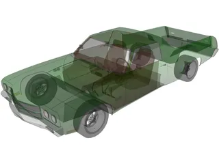 Chevrolet El Camino (1975) 3D Model