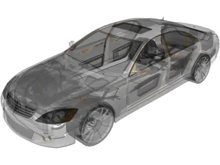 Mercedes-Benz S600 Brabus (2010) 3D Model