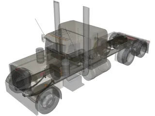 Peterbilt 359 (1976) 3D Model