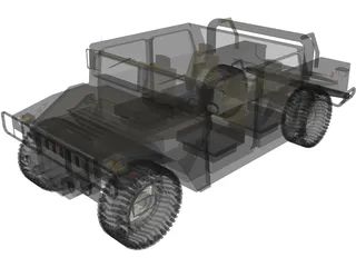 Hummer H1 SUV 3D Model