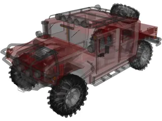 Hummer H1 SUV 3D Model