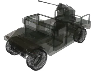 Hummer H1 Army 3D Model