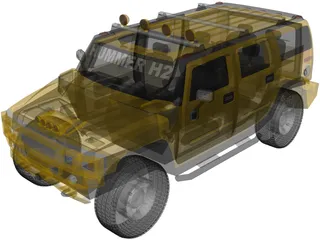 Hummer H2 Custom 3D Model