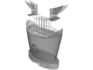 Toast Bugatti 3D Model