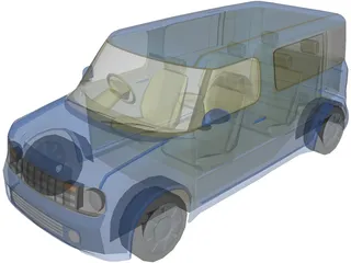 Nissan Cube 3D Model