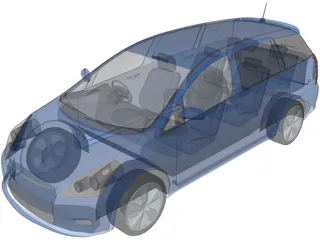 Toyota Wish 3D Model