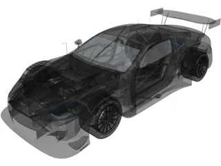 Aston Martin DBR9 3D Model