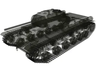 KV-1S 3D Model