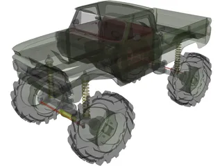 Chevrolet Mud Truck 3D Model