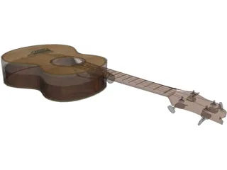 Ukulele Guitar 3D Model