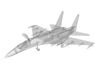 Sukhoi Su-27 Flanker 3D Model