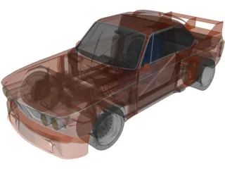 BMW E9 CSL Schnitzer 3D Model