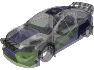 Ford Focus WRC (2006) 3D Model