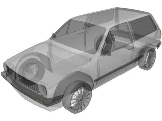 Volkswagen Polo (1986) 3D Model