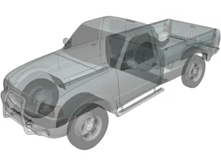 Ford Ranger Regular Cab (2001) 3D Model