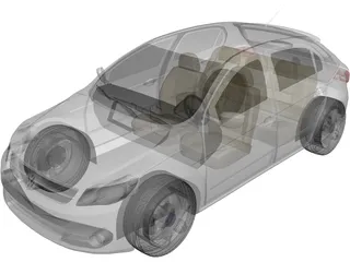 Volkswagen Gol G5 (2009) 3D Model