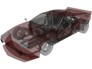 DeTomaso Pantera (1973) 3D Model